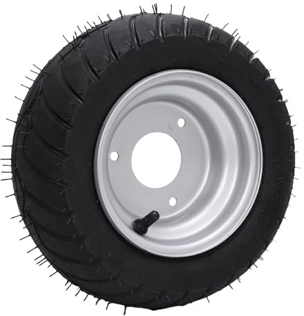 CCYLEZ 13x5.00-6 ATV-Däck med Fälgar, 6 Tum Däck och Hjul, Gummileddäck och Hjulmontering för ATV UTV Go Karts Vagnar Minicyklar Grävare, 13/5.00-6