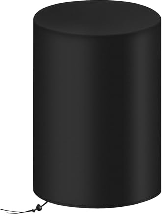 Cubierta para Barril de Lluvia 200L - Cubierta para Barril de Recolección de Agua - Protección Ajustable Contra Polvo Y Nieve Para Equipos De Jardín Muebles Exteriores Senderos Y Patio