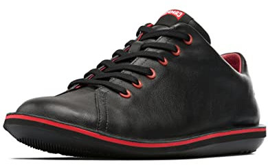 Camper - Zapatos de cordones de cuero para hombre, Negro (Noir (Muffler Negro/Human Negro)), 43 EU