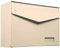 MEFA Briefkasten Letter 113 (mit Namensschild, Farbe weiß, Postkasten mit Sicherheitsschloss, Größe 312x430x178 mm) 113021DE