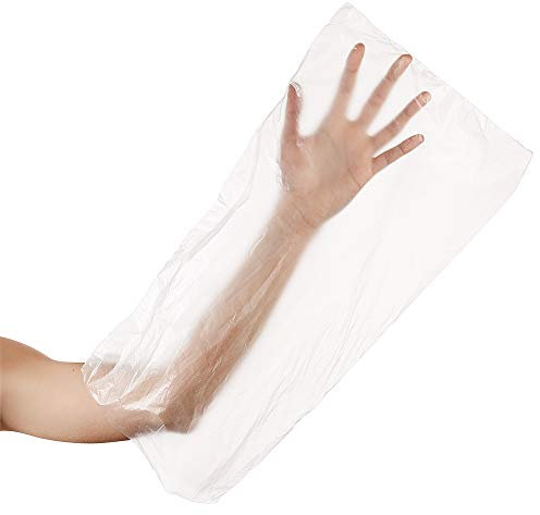 Einmal Hand Paraffinbad Schutz-Hüllen 48 x 24 cm, Kosmetex Einweg für Hand Paraffin Behandlung, Einheitsgröße Groß, 100 Stck, Einweg-Hand