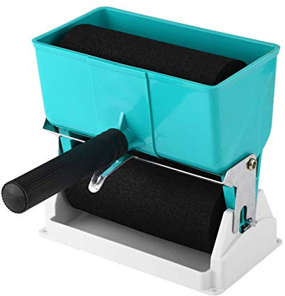 Glue Roll Latex Flüssig Leimauftragsgerät Leimwalze,Leimroller Holz Manuelle Klebemaschine, Leimapplikator, Rutschfester Kunststoffgriff für Möbelfabrik Lederfabrik(6 inch with Switch Control Flow)