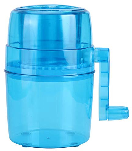 Rasoir broyeur à glace, mini machine à cône de neige pour broyeur à glace manuel à manivelle domestique avec double lames épaisses