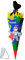 alles-meine.de GmbH BASTELSET Schultüte Ritter & Drache - 85 cm - incl. Namen - mit/ohne Kunststoff Spitze - Zuckertüte zum selber Basteln - 6 eckig/blau - Jungen - Ritte..