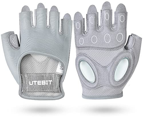 UTEBIT Fitness Handschuhe, Handschuhe Sport für Damen und Herren, Workout Gloves für Bodybuilding, Kraftsport, Crossfit Training, rutschfest, stoßdämpfend und atmungsaktiv Sporthandschuhe
