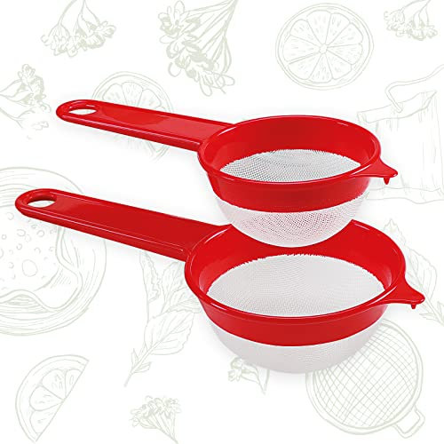 2 colini da cucina ø 8 ø 10 cm, rete fine in Nylon. 100% Made in Italy
