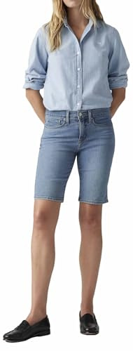 Levi's Women's Shaping Bermuda Camp Denim Shorts, Camp Denim Short, 31W