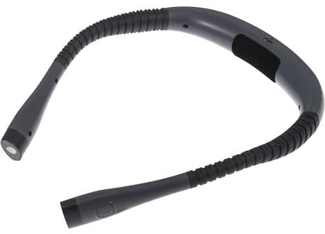 PURElite Lámpara de cuello recargable - luz LED flexible para libros, lámpara de lectura ajustable con manos libres, bombillas regulables de 3 colores para leer, bordar, coser y hacer manualidades.