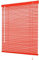 Aluminium Jalousie mit Bohren, 25mm Jalousette Horizontale für Fenster Innen Außen Küche Haushalt Sichtschutz Blendschutz Lichtschutz 100x130cm,95x130cm, 80x130cm(Rot)
