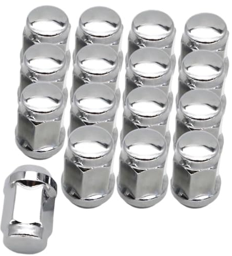Bulloni cerchioni Compatibile con Jeep per Scrambler 1981 1982 1983 1984 1985 Dadi ruota conici da 60 gradi 32 mm