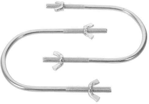 Lurrose Lot de 2 crochets de support de roulettes en forme de U pour radiateur - Accessoire universel pour poulie de radiateur électrique - Cadre pivotant mobile pour à bain d'huile facilitant