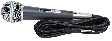 Tomvorks High Fidelity Trådbunden Mikrofon Dynamisk Handhållen Mikrofon för Karaokesång och Datorhögtalare Aluminiumlegering Kabel