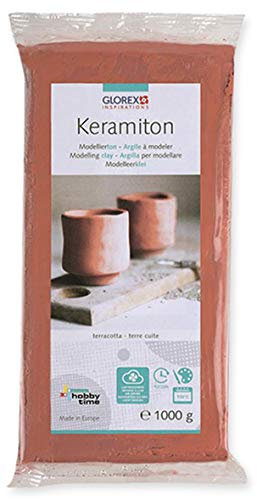 Keramiton terracotta Modellierton Modelliermasse Tonmasse Töpferton Lufthärtend Basteln