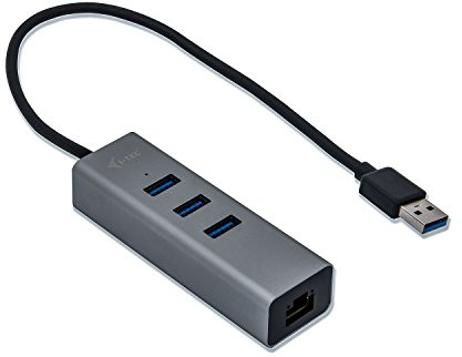 i-tec Metal - Concentrador (USB 3.0 (3.1 Gen 1) Type-A, RJ-45,USB 3.0 (3.1 Gen 1) Type-A, 5000 Mbit/s, Gris, Metal, Enlace)