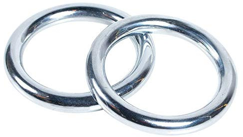 ZooBoo 2pcs Wing Chun Stainless Weighted Steel Training Rings