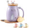 Katzen-Tasse Süße Keramik Kaffeetasse mit deckel,Edelstahl Löffel, Neuheit Morgen Cup Tee Milch Weihnachten Becher Geschenk Teetasse mit Deckel und Sieb Geschenke für Frauen 380ML
