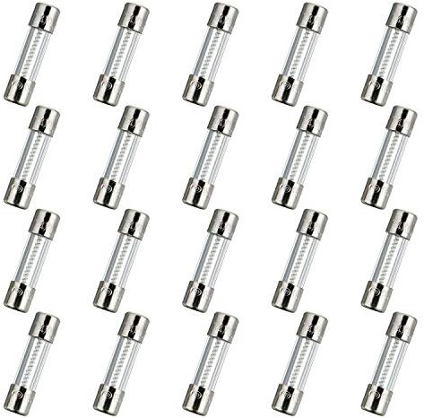 HUAREW T4AL250V 20 Stück 5x20mm langsam schmelzen glas sicherungen 4A 250V 0,2 x 0,78 Zoll Zeitverzögerungs sicherungen