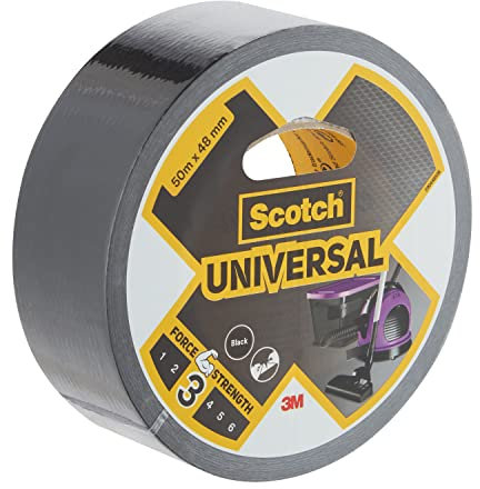 Scotch 29044850B Universal Klebeband 2904, schwarz, 50 m x 48 mm,