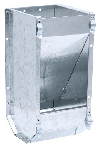 Agrarflora Kaninchen Futterautomat 1,5kg - verzinkter Futtertrog mit 1 Fach - robuster Futterspender für Hasen, Nager und Kleintiere - Kaninchenfutterautomat, Fressnapf, Futterstelle