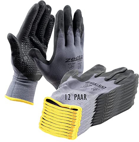 siwitec Arbeitshandschuhe ZECTO-STAR, Größe 10, Schutzhandschuhe, 12 Paar, EN388 4131 Kat. II