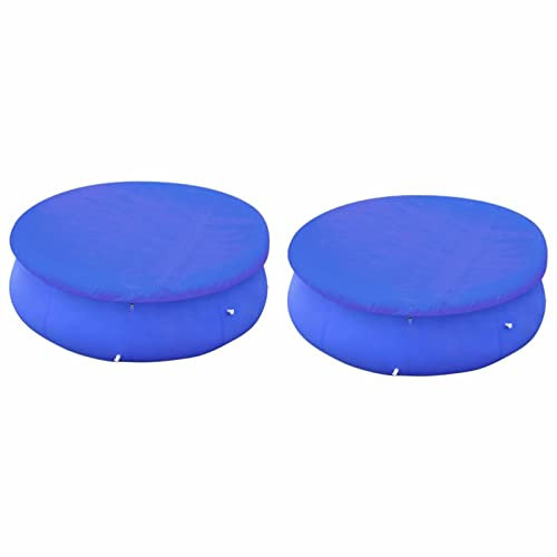 XIAOGUANG Cubiertas para Piscina 2 uds Piscina, Lona Piscina, Cobertor Piscina, Cubre Piscinas, Funda Piscina, Tapa Piscina, elevada Redonda 360-367 cm