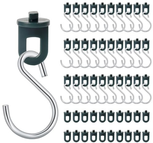 50 x växthusklämmor + 30 x krokar, | stabila växthusklämmor, upphängningsanordningar för växthus | perfekta öljetter, växtstöd, klämmor i plast, för ditt växthus och paradis