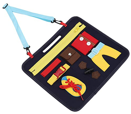 Couverture Sensorielle de Démence, dextérité des Mains Améliorée, Couverture Fidget en Tissu Doux, avec Lanière, pour Personnes âgées Atteintes de Démence