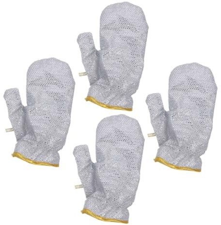 DIYEAH 4piezas Manoplas Para Lavavajillas Guantes De Limpieza De Cocina Resistentes Al Calor Reutilizables Para Lavar Platos Cocinar y Hornear