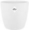 elho Brussels Round 20 - Flower Pot for Indoor - 100% recycled plastic - Ø 20.0 x H 18.7 cm - White/White