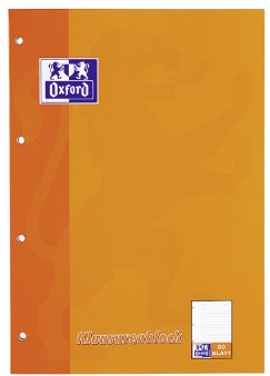 Oxford Klausurenblock, DIN A4, 50 Blatt, liniert VE = 1