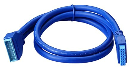 SIENOC USB3.0 Adapterkabel Verlängerung Mainboard intern 19polig Stecker auf Buchse M/F