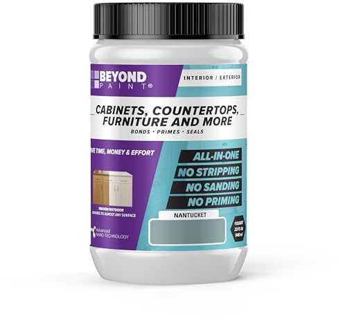 Beyond Paint Furniture, Cabinets and More All-in-One Refinishing Paint Quart- Color: Nantucket (BP05)