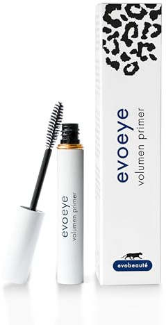 EVOBEAUTÉ evoeye Volumen Primer 5 ml I Mascara-Base für Styling, Volumen und längeren Halt der Wimperntusche I Augen Make-up für Wimpern & Augenbrauen