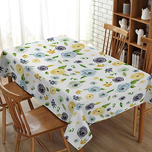 Nappe de Table, Blueberry Compact Et Romantique Nappe Fleurs Décoration De Table Mode Intérieur Carré Couvercle Chiffon, Nettoyer Grande Nappe, Utilisé Pour La Cuisine Décoration Buffet Table Ta