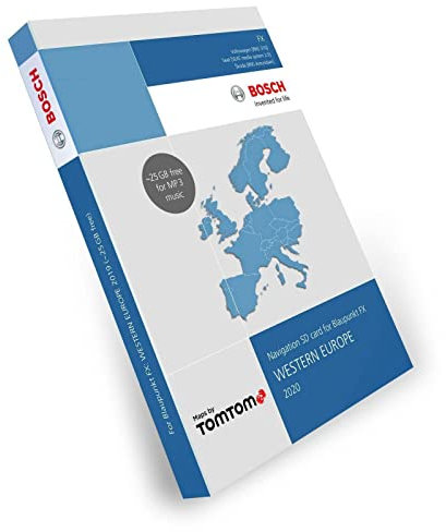 Tele Atlas - Navigationskarte Europa Paket 2020 - SD-Karte 32 GB mit nahezu 100% Abdeckung in 28 Ländern, Tür-zu-Tür Navigation, TMC Informationen und mehr als 2.67 Millionen POIs