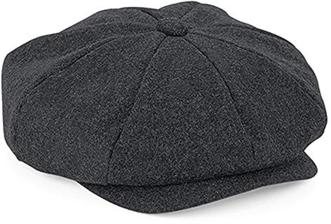 noTrash2003 Gorro de lana Melton para hombre y mujer, en dos tamaños, gris oscuro Marl, S/M