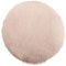 Brandsseller Sitzkissen Teppich Ø 38 cm Lammfelloptik rund Kunstfell Fellimitat Langflorteppich Lammfellauflage Schaffellimitat - Taupe/Beige
