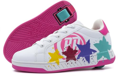 Breezy Rollers 2180373, Schuhe mit Rollen, 2-in-1 Kinderschuhe, Rollschuhe, Skateboardschuhe, Sneakers (Numeric_37)
