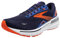 Brooks Herren Adrenaline Gts 23 Sneaker, Peacoat Orange Surf The Web, 44 EU