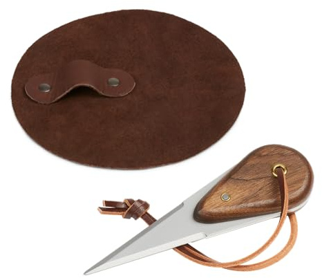 Outset Oyster Shucking Set, Includes Oyster Knife and Leather Hand Guard