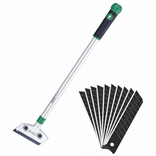 Tapetenentferner mit 10 Klinge, 60cm - 23.6'' für effektive Wandrenovierung, Löst Tapeten und Kleister für Fenster, Fliesen, Tapeten, Küche, Herd, Kochfeld und Backofen (60cm)