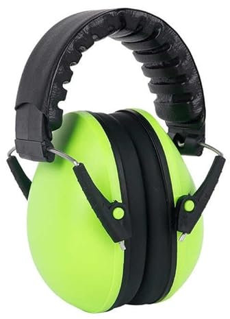 DOMIRA Casque anti-bruit pour adultes et enfants - Protection auditive - Casque anti-bruit pour le sommeil, le travail et les voyages, vert clair, Stander