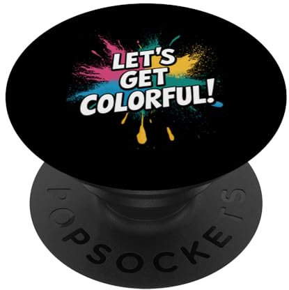 Holi Festival of Colors Poudre vibrante pour fête indienne PopSockets PopGrip Adhésif