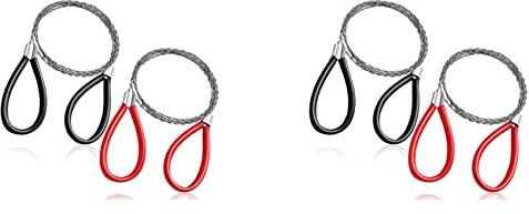 Reinscer 4 piezas de de cable tubular de pvc acero inoxidable de alambre bolso- de podar herramienta de corte de emergencia supervivencia