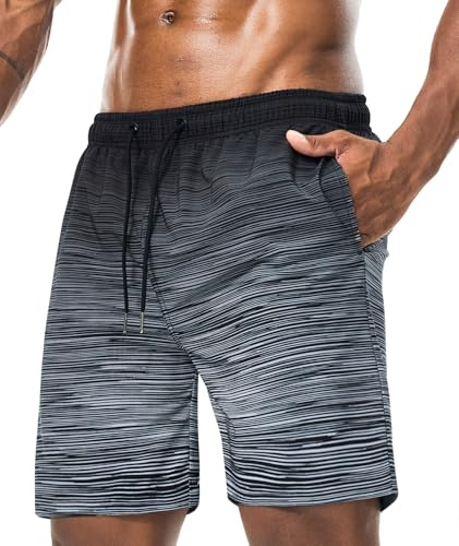Danfiki Bañador Hombre Shorts de Baño para Natación Secado Rápido Hidrófugo Surferos con Forrado Hawaianos Vacaciones