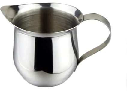 Cazo De Leche Olla de leche, taza de leche, jarra de acero inoxidable artesanal, jarra de té Latte, taza de espuma, olla de cocina Para Hervir La Leche(60ml)