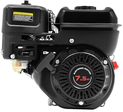 PERFERATE 7.5HP Gas Engine 4 Stroke Go Kart Engine 212CC Air Cooled Motor 3600RPM Speed OHV Pullstart Motor Heavy Duty Gasoline Motors for Honda Go Kart Single Cylinder, Lawnmower