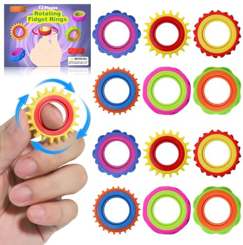 Bambebe 12 Pcs D'activité Sensorielle Fidget Toys Anti Stress, Texturées Différentes Couleurs, Planche à Fidget Sensorielle pour Enfants, Jouet en Silicone pour soulager Le Stress
