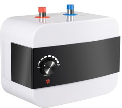 Mini elektrisk vattenvärmare 1 500 W, varmvattenbehållare underbord panna med LED-indikator temperaturregulator 30–65 ℃ trycktålig kök vattenkokare elektrisk varmvattenbehållare behållare behållare