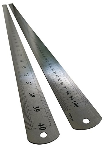 Large ONE Meter Ruler 1M Metal Steel 40 Measure Rule 100Cm 1000MM Craft Cutting with Waterproof Cover